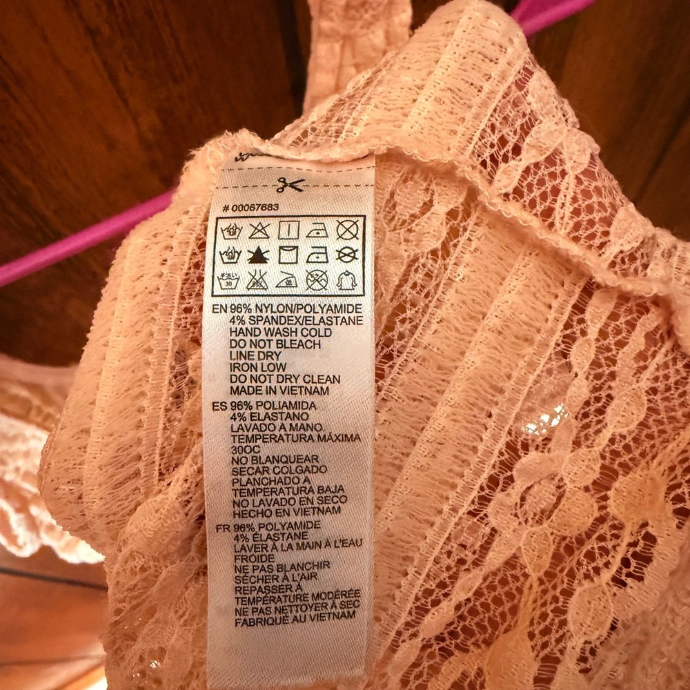 Pink Coquette Fairycore Lace Tank Top Forever 21 Women S Ruffle Romantic Y2K - Picture 7 of 7